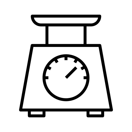 Weight scale scale kitchen weight icon