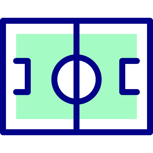 Football field stadium sports and competition soccer field icon