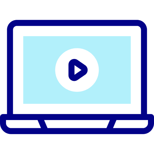 Laptop play button movie electronics icon Laptop play button movie electronics icon