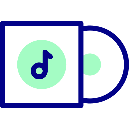 Music album cd burning compact disc music and multimedia icon Music album cd burning compact disc music and multimedia icon