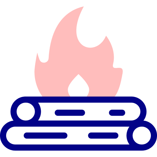 Campfire night burning campfire icon Campfire night burning campfire icon
