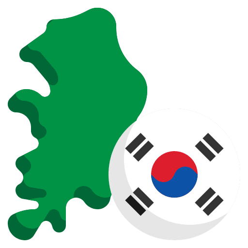 South korea flags nation country icon