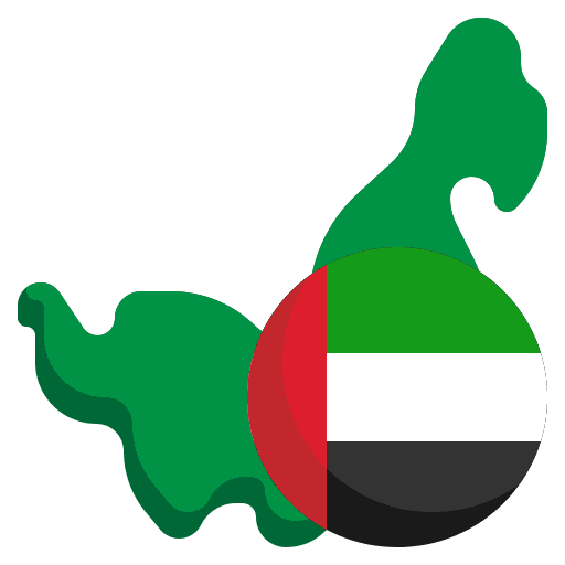 United arab emirates symbol flags flag icon