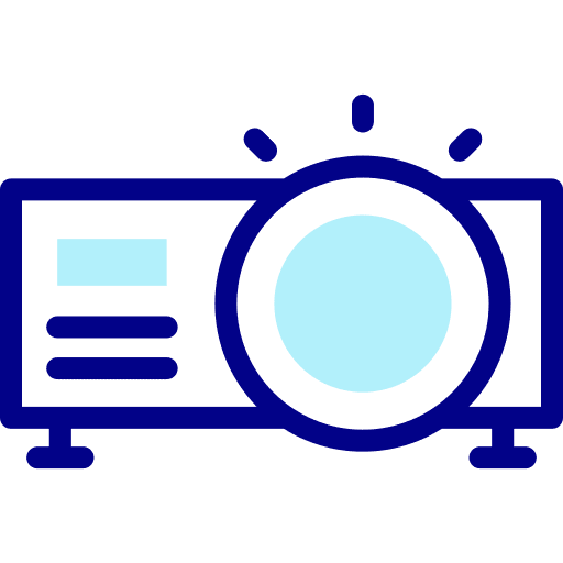 Video projector technology device electronics icon Video projector technology device electronics icon