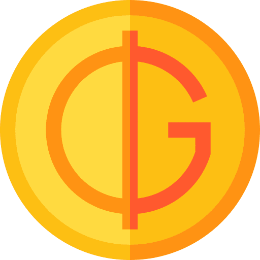 Guarani coin currency guarani icon Guarani coin currency guarani icon