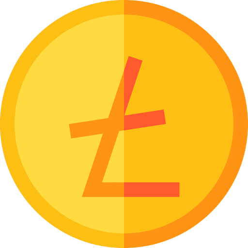 Litecoin currency exchange business and finance money currency icon