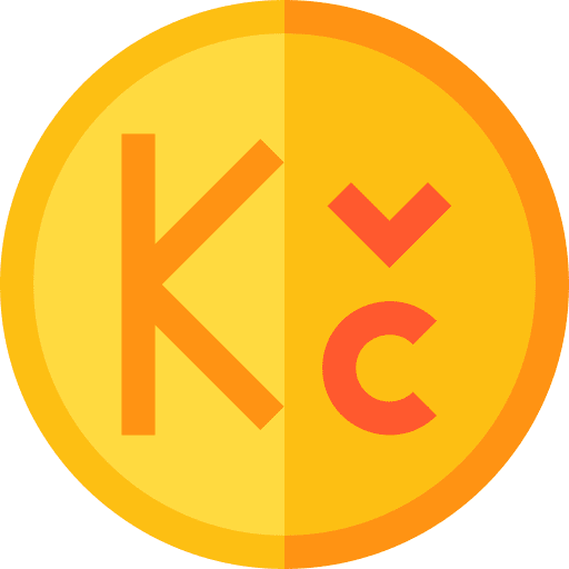 Koruna business and finance bank currency symbol icon Koruna business and finance bank currency symbol icon