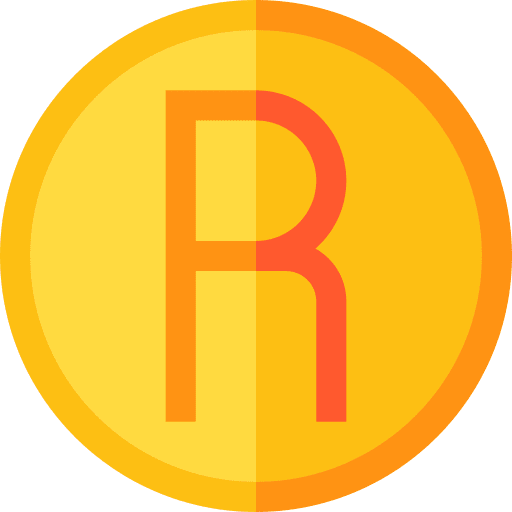 Rand rand currency business and finance icon Rand rand currency business and finance icon