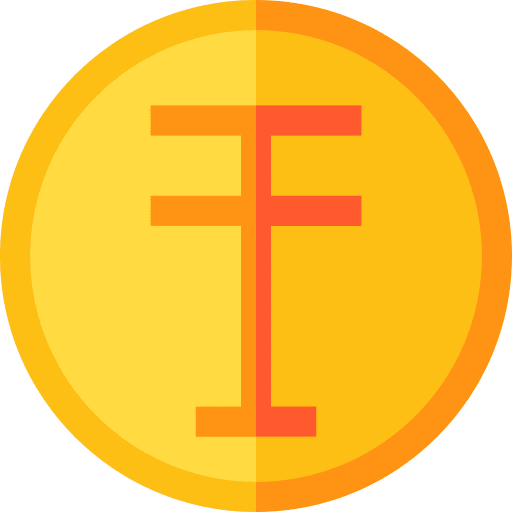 Tenge money currency logo currency icon Tenge money currency logo currency icon