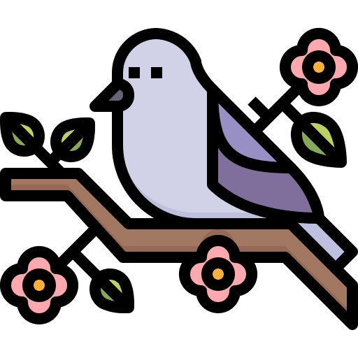 Bird flight bird feathers icon