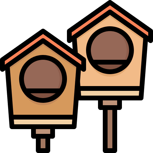 Bird house season garden bird house icon Bird house season garden bird house icon