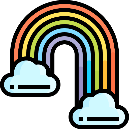 Rainbow spectrum nature rainbow icon Rainbow spectrum nature rainbow icon