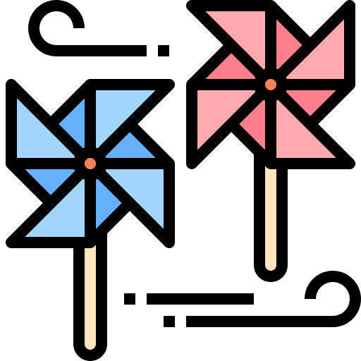 Wind turbine season windmill garden icon Wind turbine season windmill garden icon