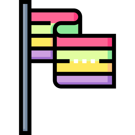 Flag shapes and symbols cultures flag icon Flag shapes and symbols cultures flag icon