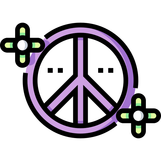 Peace symbol flower schedule pacifism icon Peace symbol flower schedule pacifism icon
