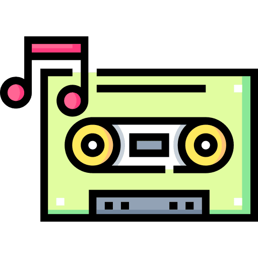 Cassette device music electronics icon Cassette device music electronics icon