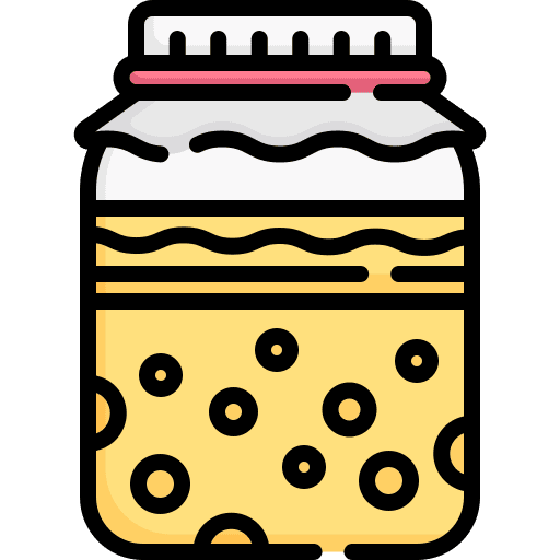 Kombucha healthy food and restaurant ferment icon