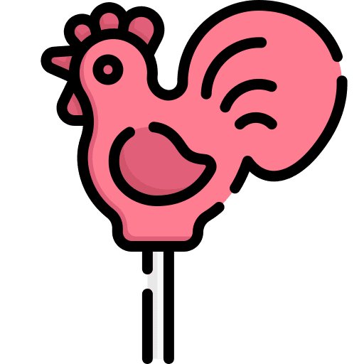 Lollipop food and restaurant lollipop chicken icon