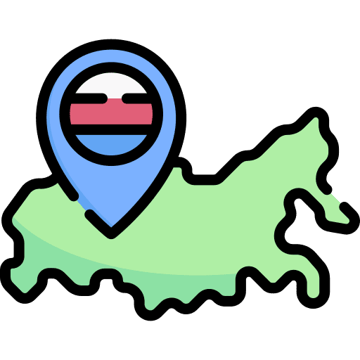 Russia nation russia maps and location icon