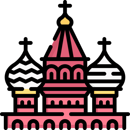 Cathedral architecture and city building moscow icon