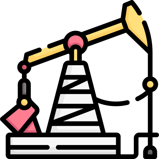 Petroleum extraction pumpjack pump jack icon