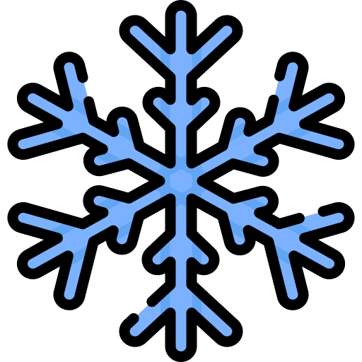 Snowflake christmas nature winter icon