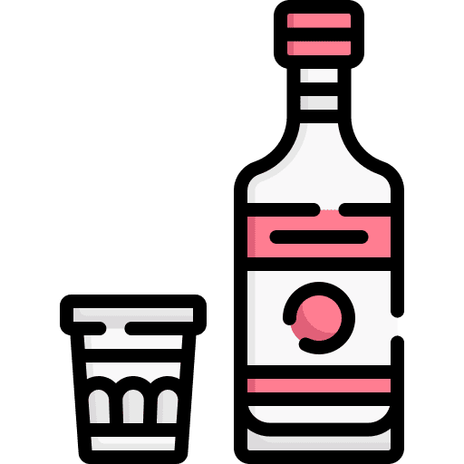 Vodka bottle food and restaurant vodka icon