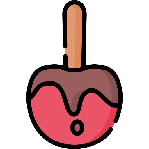 Caramelized apple food food and restaurant fair icon
