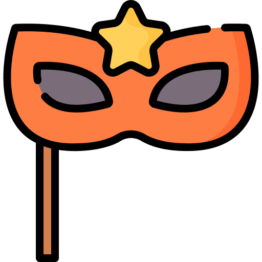 Eye mask carnival mask entertainment accessory icon Eye mask carnival mask entertainment accessory icon