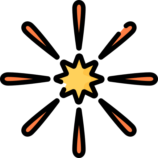 Firework festival party new year icon Firework festival party new year icon