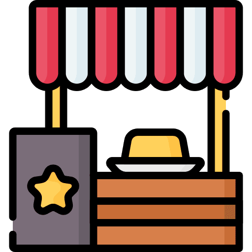 Food stall street food festa junina food stall icon