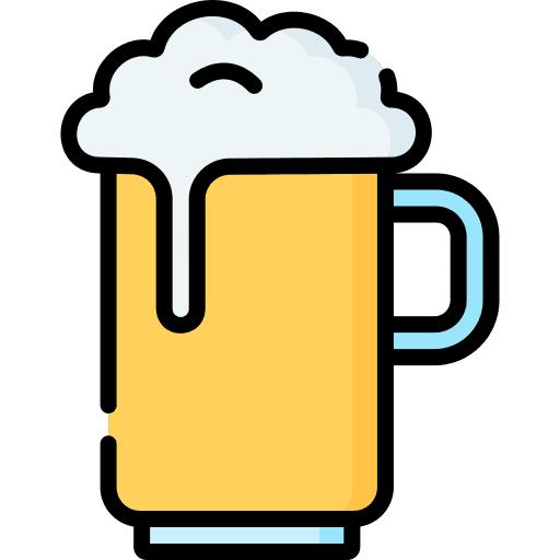 Beer mug pint of beer alcoholic drink mug icon Beer mug pint of beer alcoholic drink mug icon
