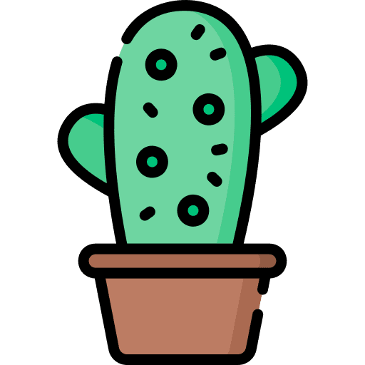 Cactus pot nature botanic icon Cactus pot nature botanic icon