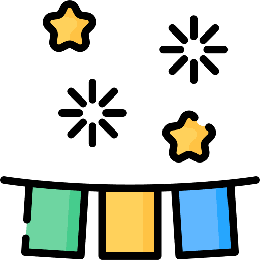 Garland party celebration garland icon Garland party celebration garland icon