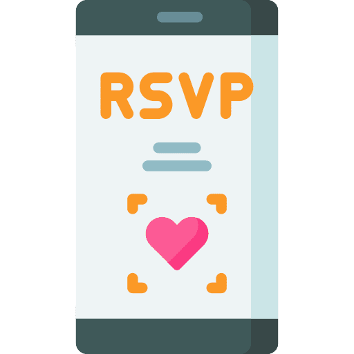 Rsvp card communications rsvp icon