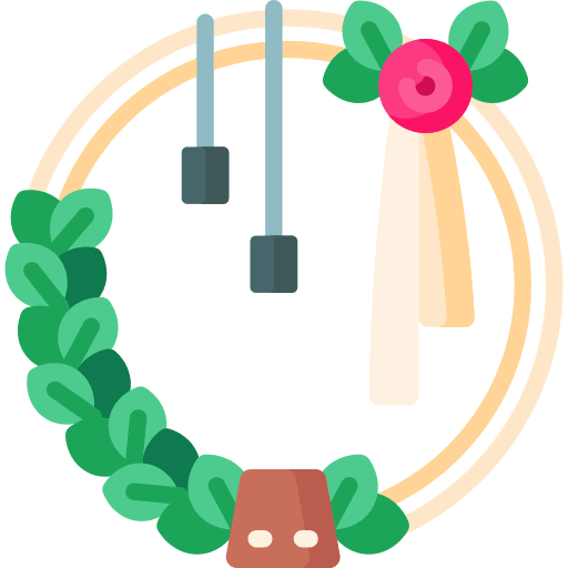 Decoration flower ceremony wreath icon Decoration flower ceremony wreath icon