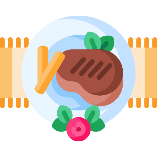 Steak banquet decoration wedding dinner icon Steak banquet decoration wedding dinner icon