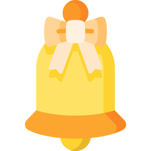 Wedding bells ornament love and romance bell icon Wedding bells ornament love and romance bell icon
