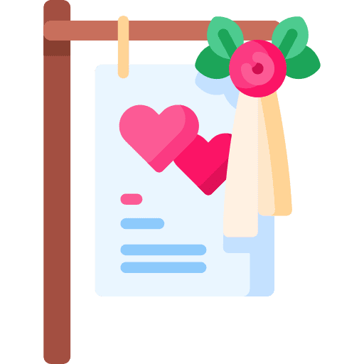 Wedding sign hearts wedding sign decoration icon Wedding sign hearts wedding sign decoration icon