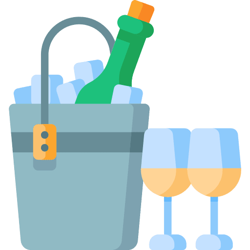 Champagne bottle white wine food and restaurant icon Champagne bottle white wine food and restaurant icon