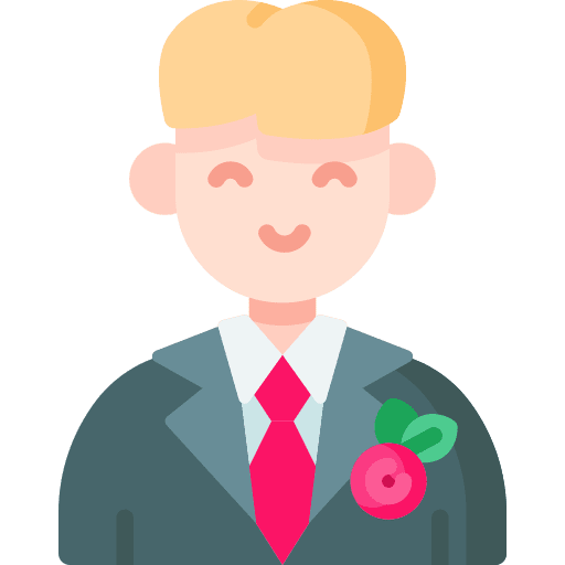 Groom user caucasian suit icon Groom user caucasian suit icon