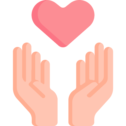 Care selfcare care gestures icon