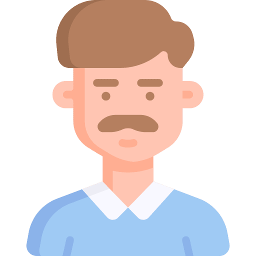 Father brown hair avatar caucasian icon