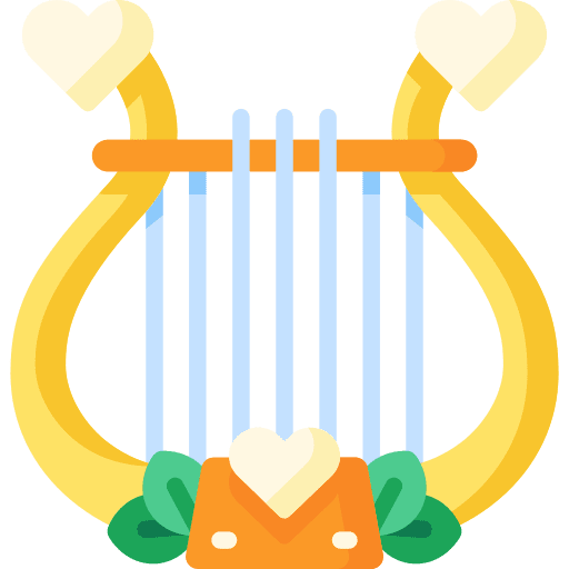 Harp harp classical music and multimedia icon Harp harp classical music and multimedia icon