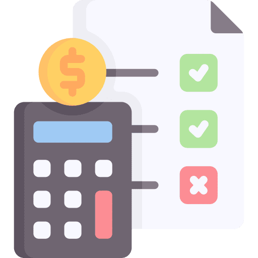 Budget expense criteria budget icon