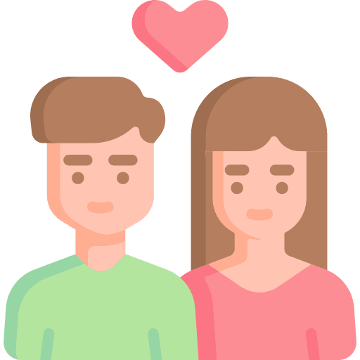 Couple relation family heart icon Couple relation family heart icon