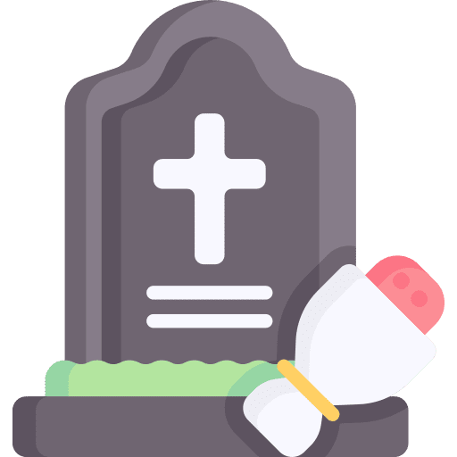 Grave flower bouquet cementery funeral icon Grave flower bouquet cementery funeral icon