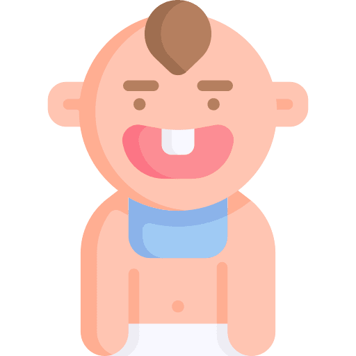 Baby child bib kid and baby icon Baby child bib kid and baby icon