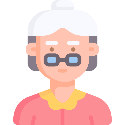 Grandmother people eye glasses profile icon Grandmother people eye glasses profile icon