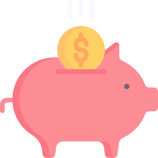 Piggy bank cost saving savings coin icon Piggy bank cost saving savings coin icon